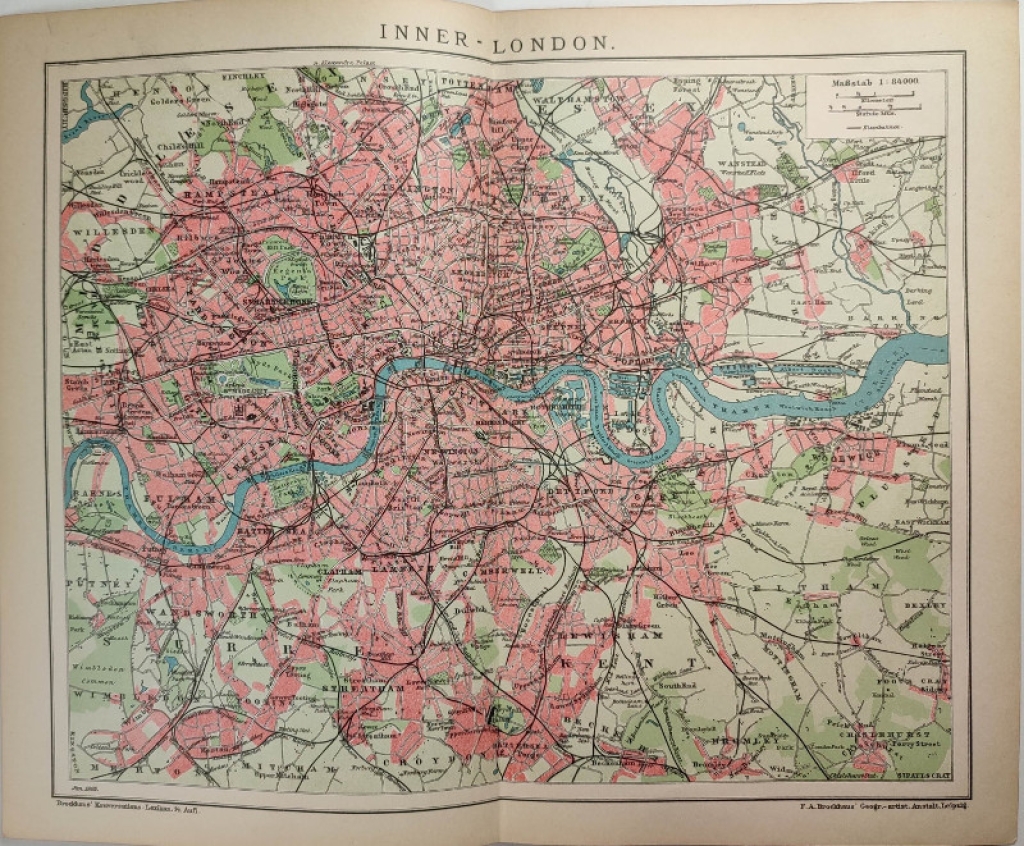 [mapa, 1905] Inner-London [plan Londynu]