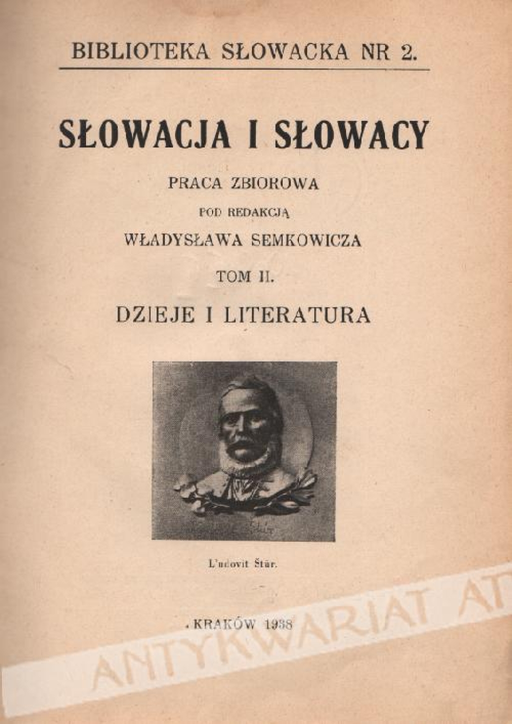 Słowacja i Słowacy, tom II: Dzieje i literatura