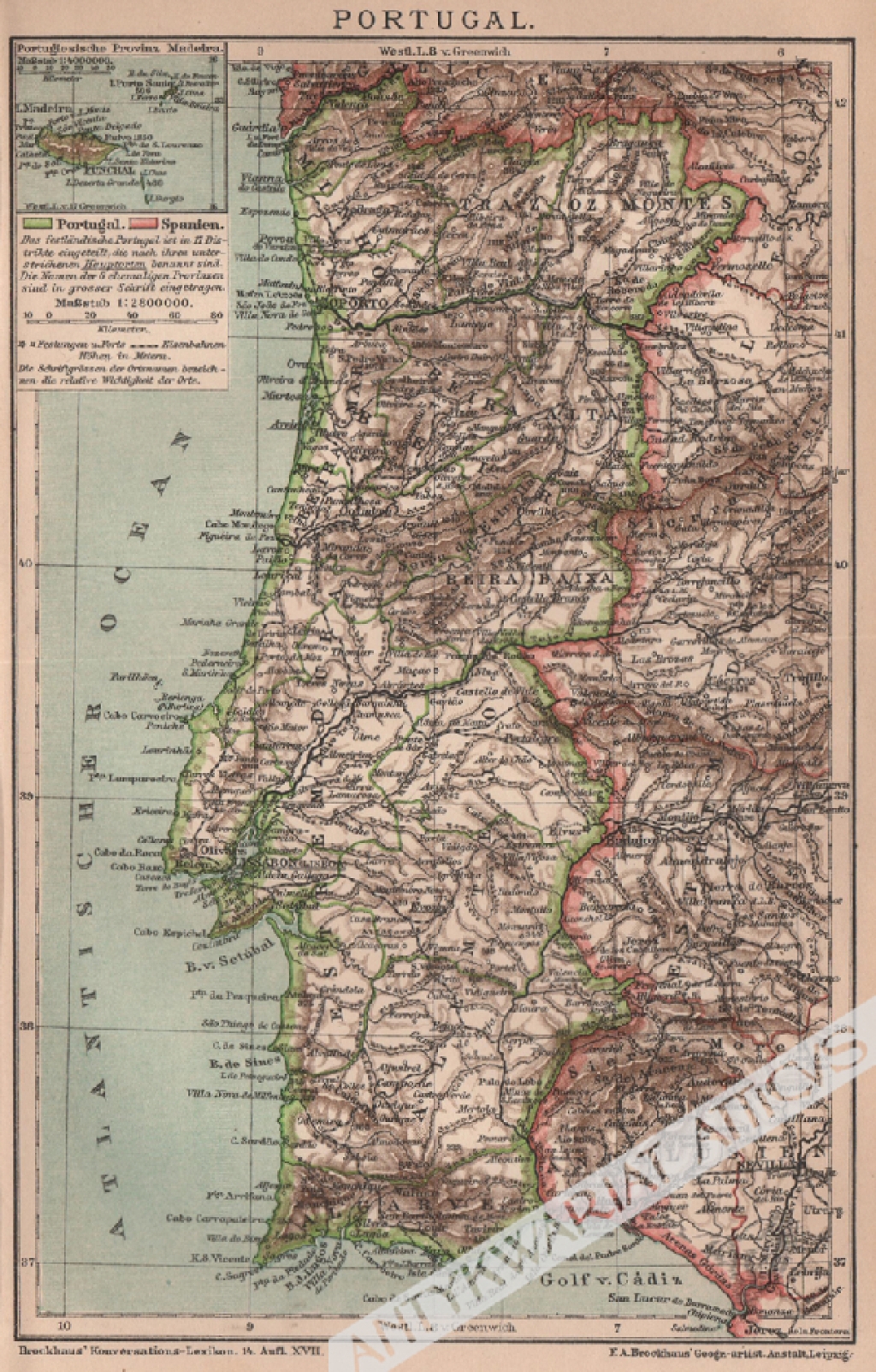 [mapa, 1897] Portugal [Portugalia]