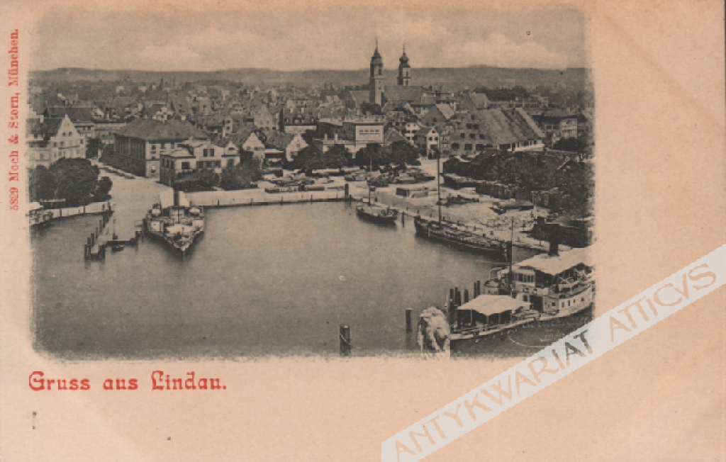 [pocztówka, ok. 1905] Gruss aus Lindau