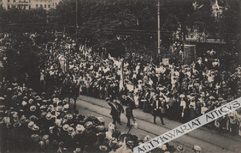 [pocztówka, ok. 1907] Sennhütte. Festzug des VII Deutschen Sänger-Bundesfestes