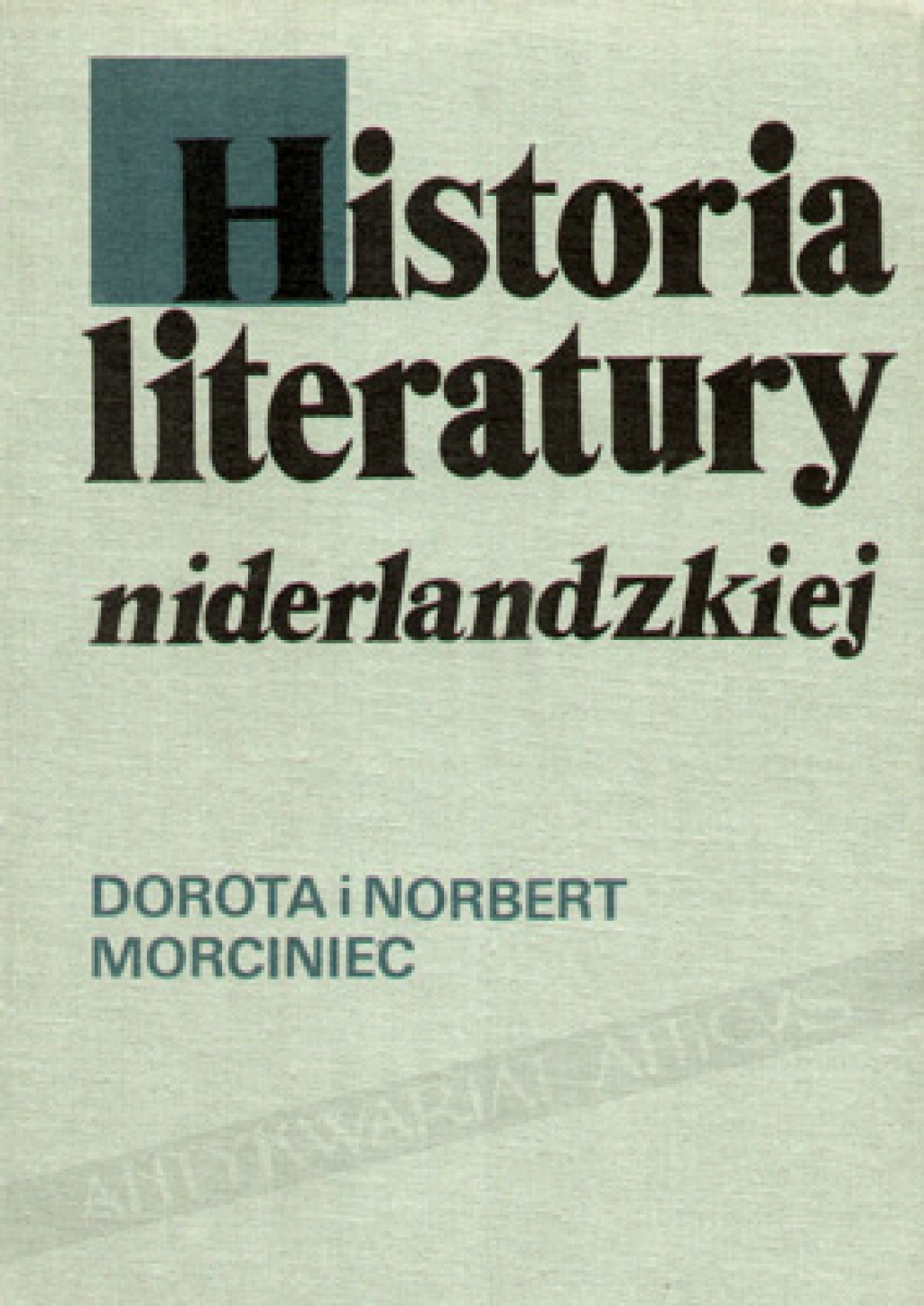 Historia literatury niderlandzkiej. Zarys