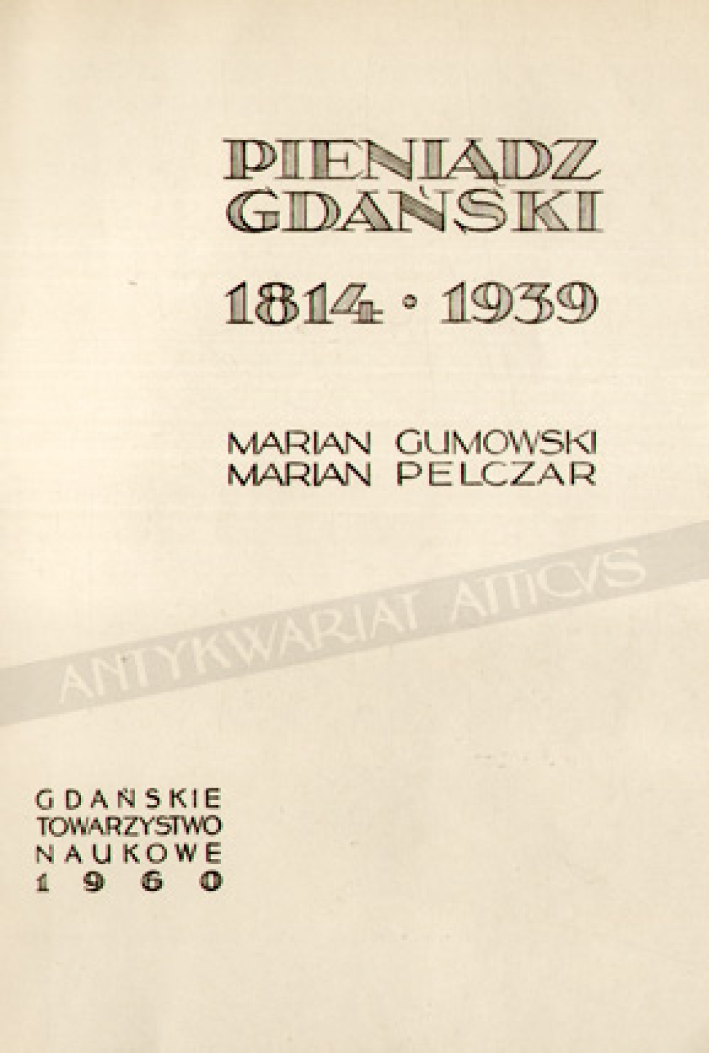 Pieniądz gdański 1814-1939
