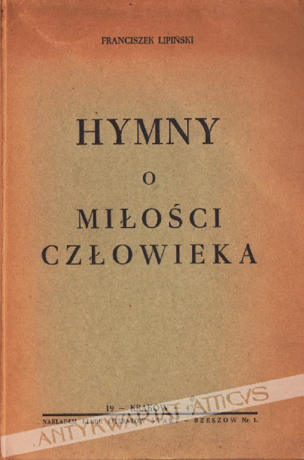 Hymny o miłości człowieka [autograf]