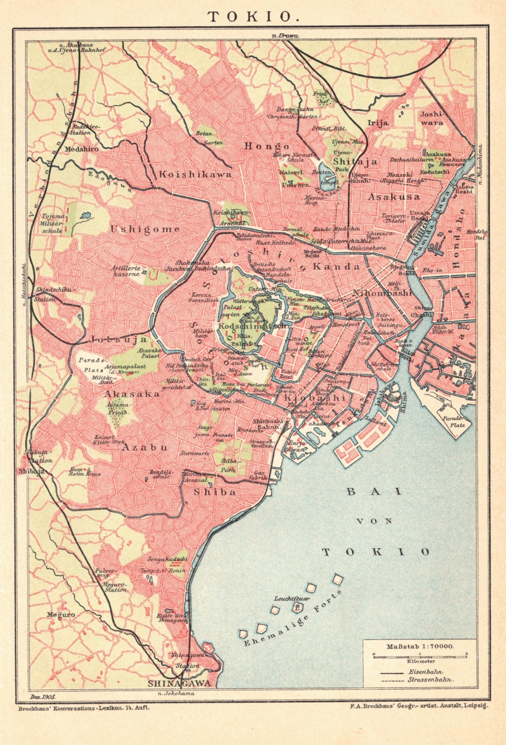[mapa, 1905] Tokio