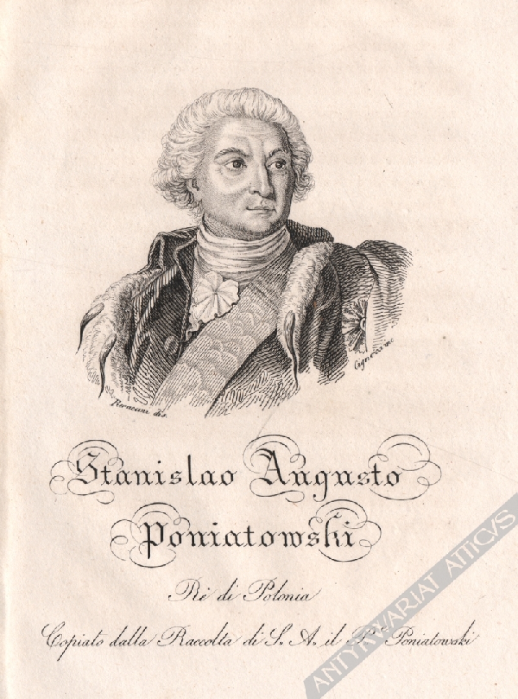 [rycina, 1831 r.] Stanislao Augusto Poniatowski [Stanisław August Poniatowski]