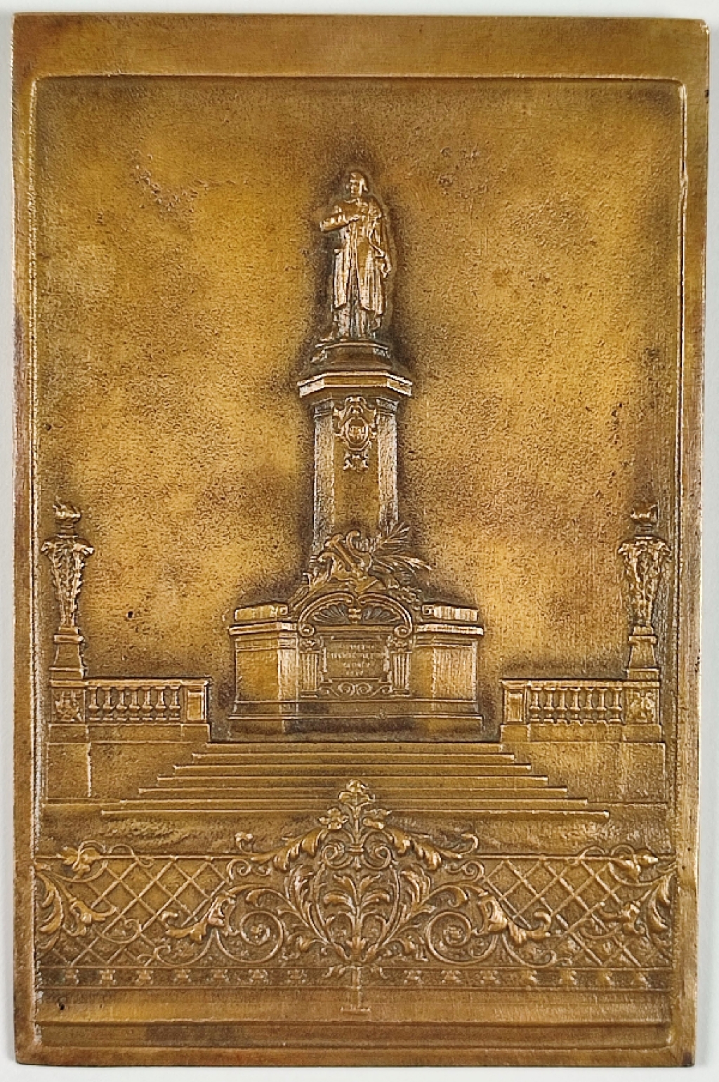 [plakieta, brąz, lata 1940-50-te] Pomnik Adama Mickiewicza