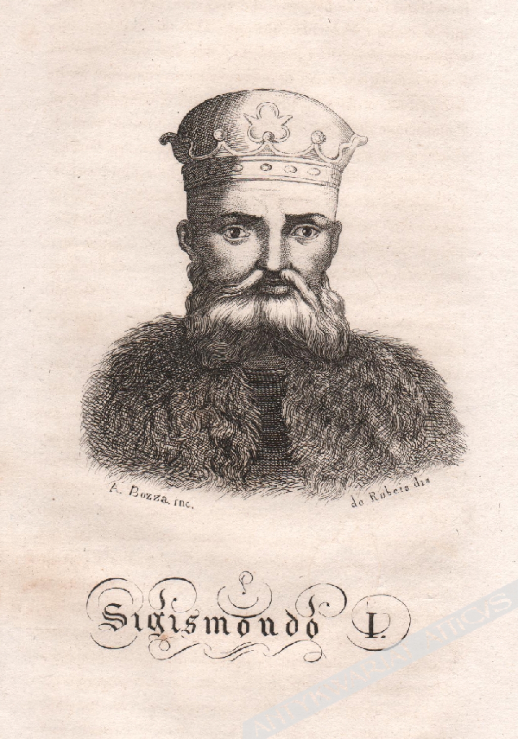 [rycina, 1831] [Król Zygmunt I Stary] Sigismondo I
