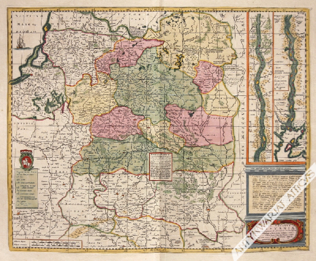 [mapa, Litwa, 1682 r.] Magni ducatus Lithuaniae Caeterarumq Regionum illi adiacentium exacta descrip...