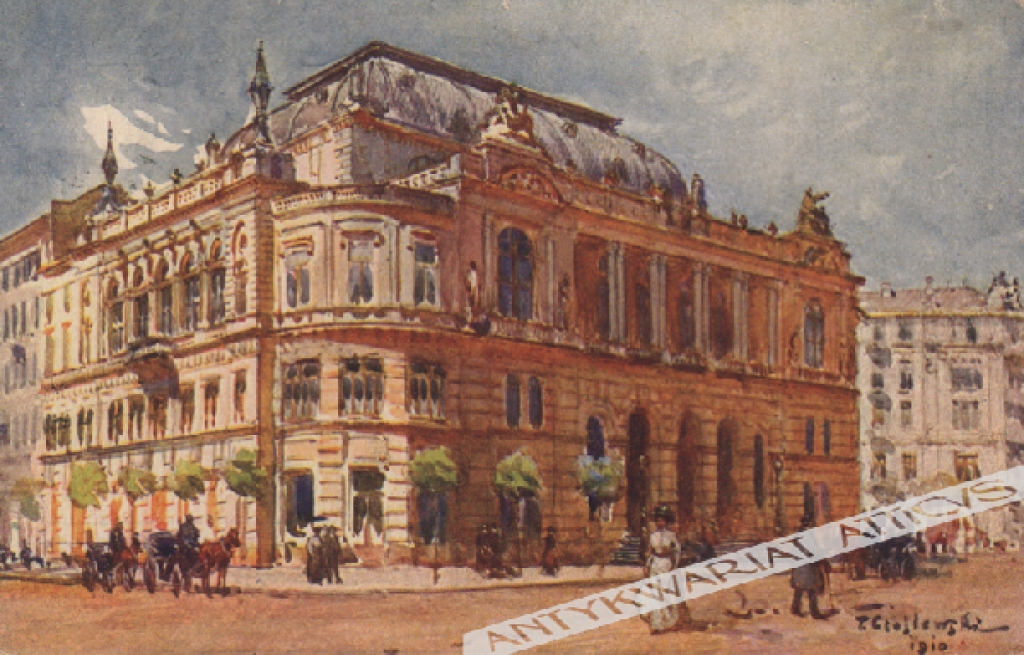 [pocztówka, 1920] T. Cieślewski - Warszawa. Filharmonia