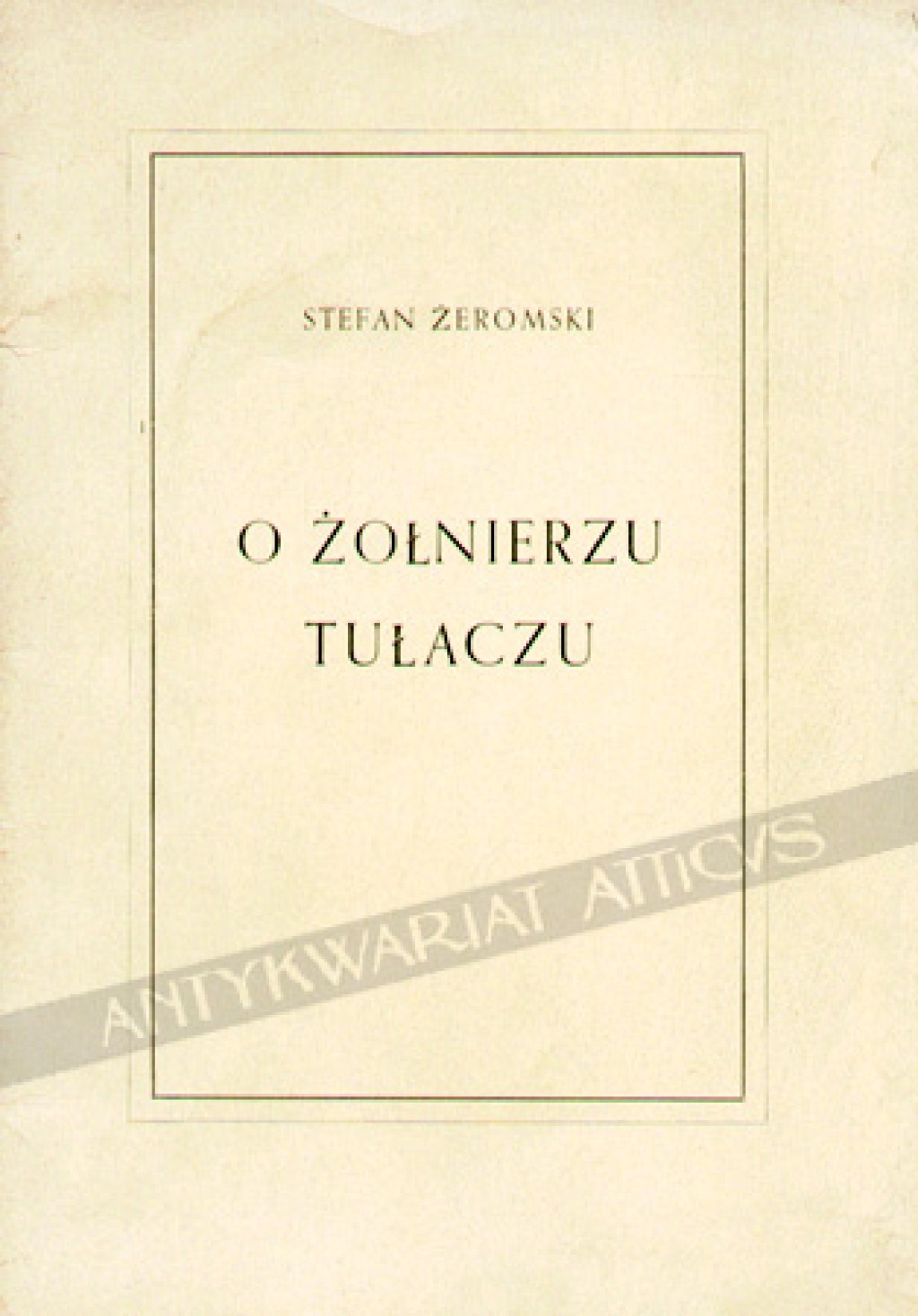 O żołnierzu tułaczu