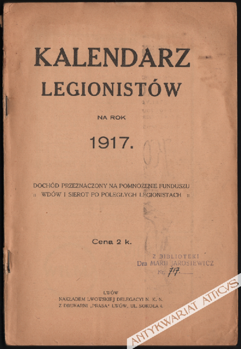 Kalendarz Legionistów na rok 1917