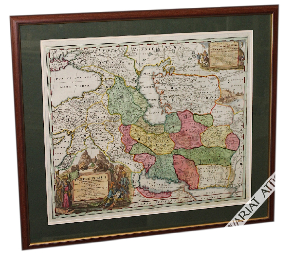 [mapa, Persja, ok. 1720] Imperii Persici in omnes suas provincias…