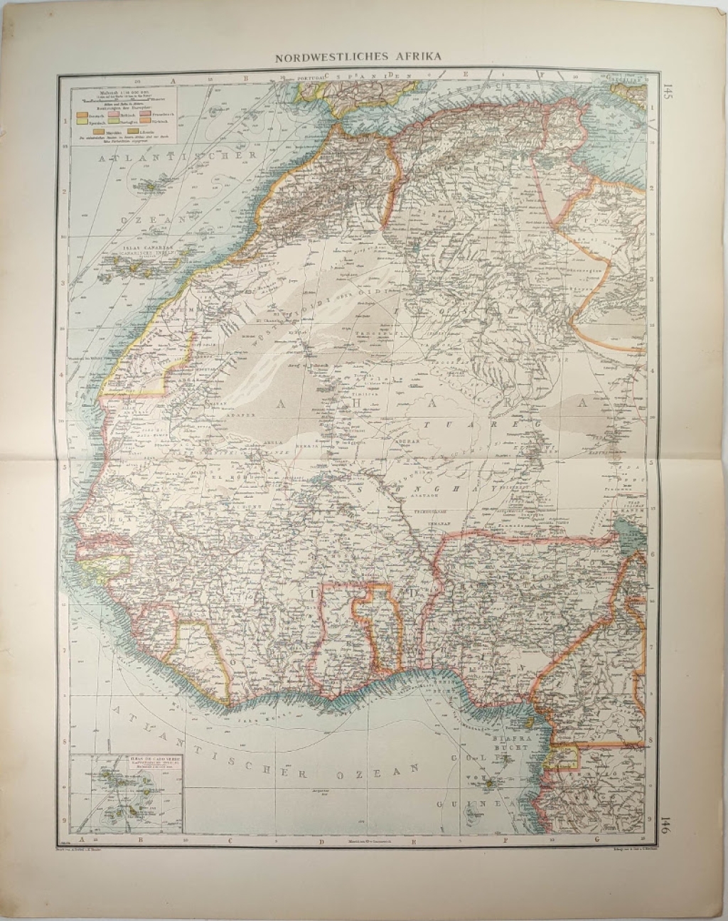 [mapa, 1904] Nordwestliches Afrika  [Afryka północno-zachodnia]