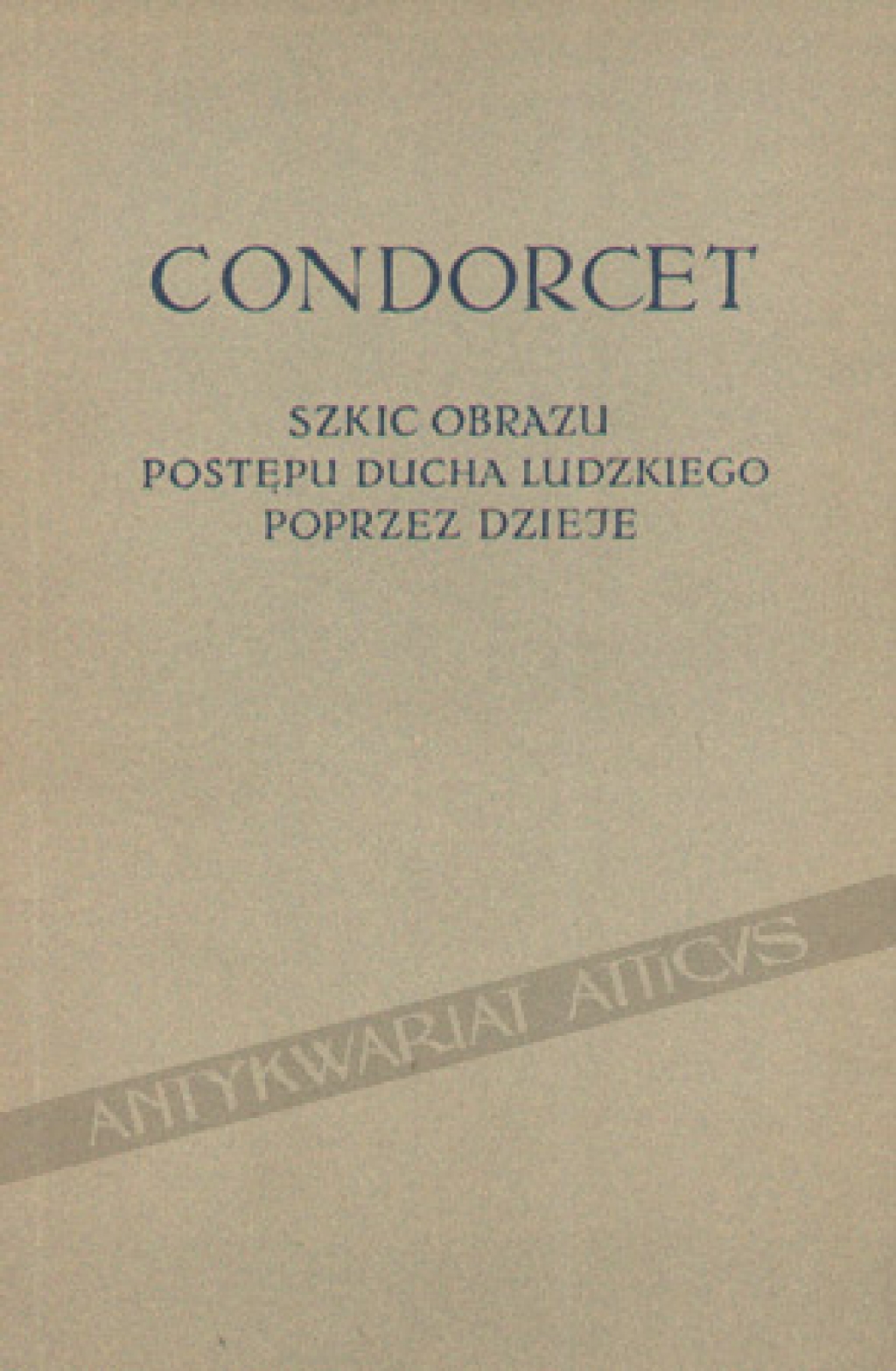Szkic obrazu postępu ducha ludzkiego poprzez dzieje