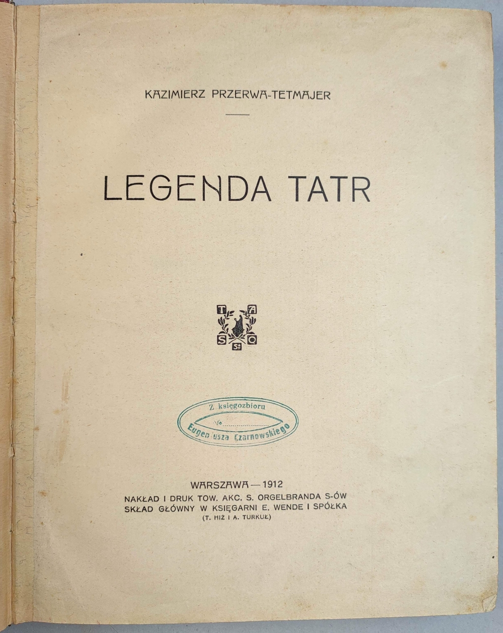 Legenda Tatr [wydanie I ]