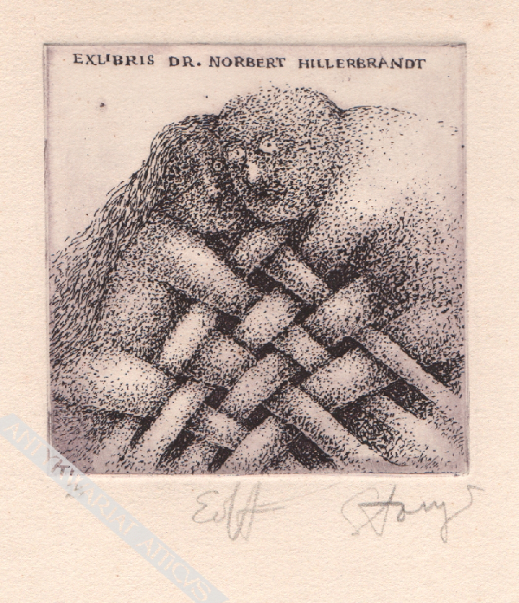 [grafika, 1980] Ex Libris Dr. Norbert Hillerbrandt