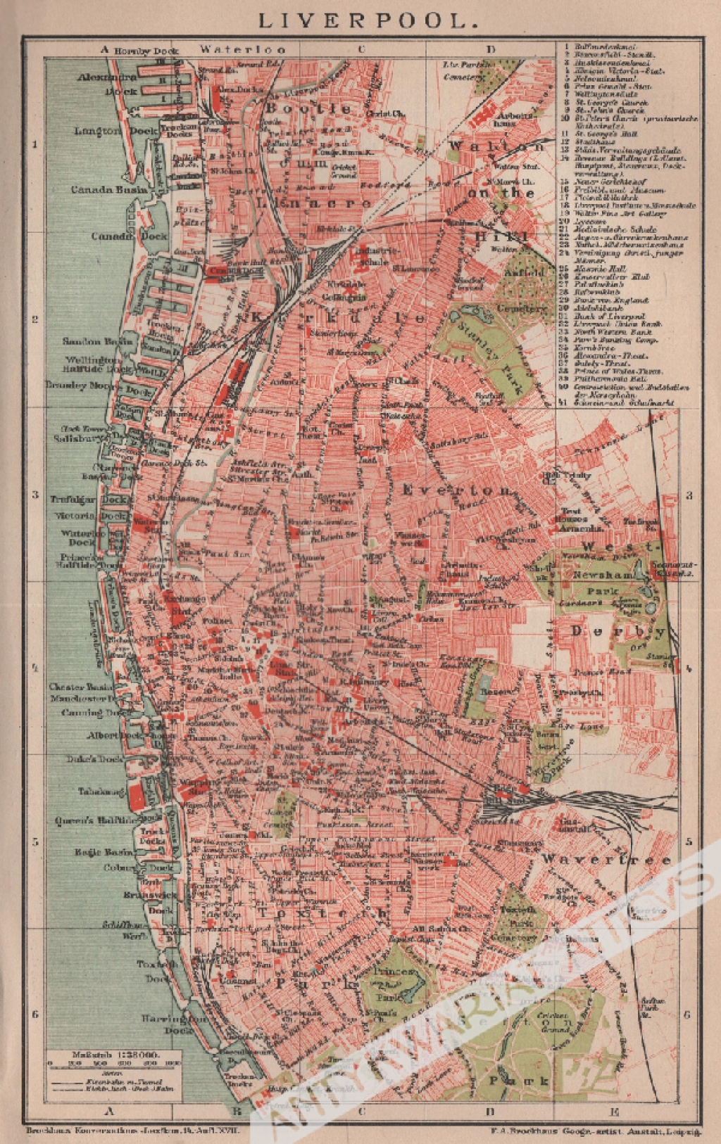 [mapa, 1897] Liverpool [plan Liverpoolu]
