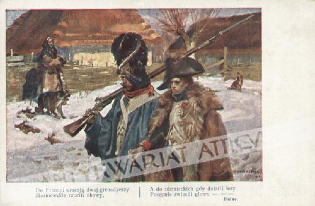 [pocztówka, lata 1930-te] Grenadierzy [Napoleona]