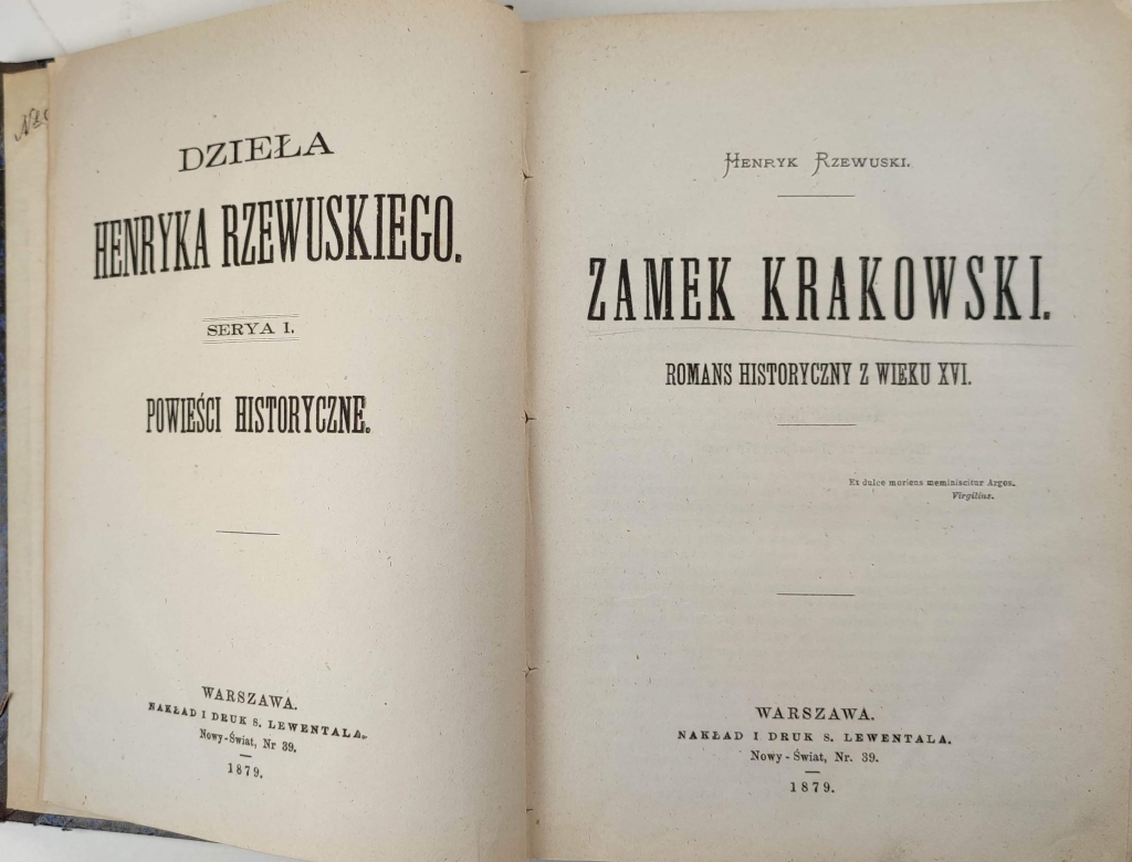 Zamek krakowski. Romans historyczny z wieku XVI.