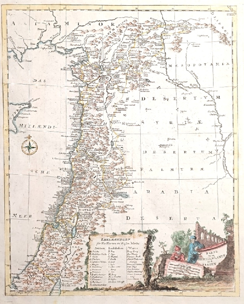 [mapa, 1771] Karte vom Heiligenlande und Syrien [Ziemia Święta, Palestyna i Syria]