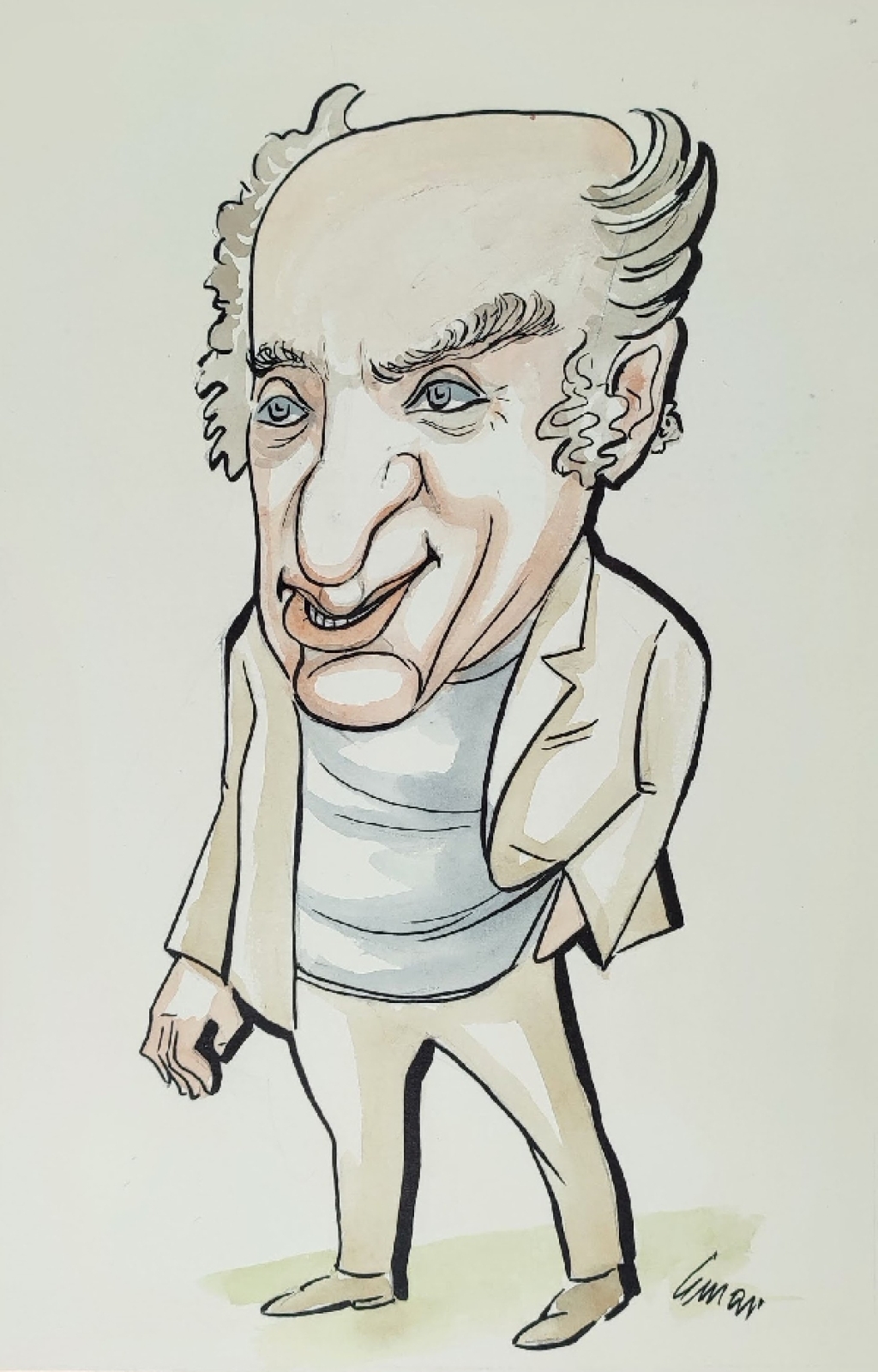 [rysunek, 1970-80] Jerzy Kawalerowicz [II]