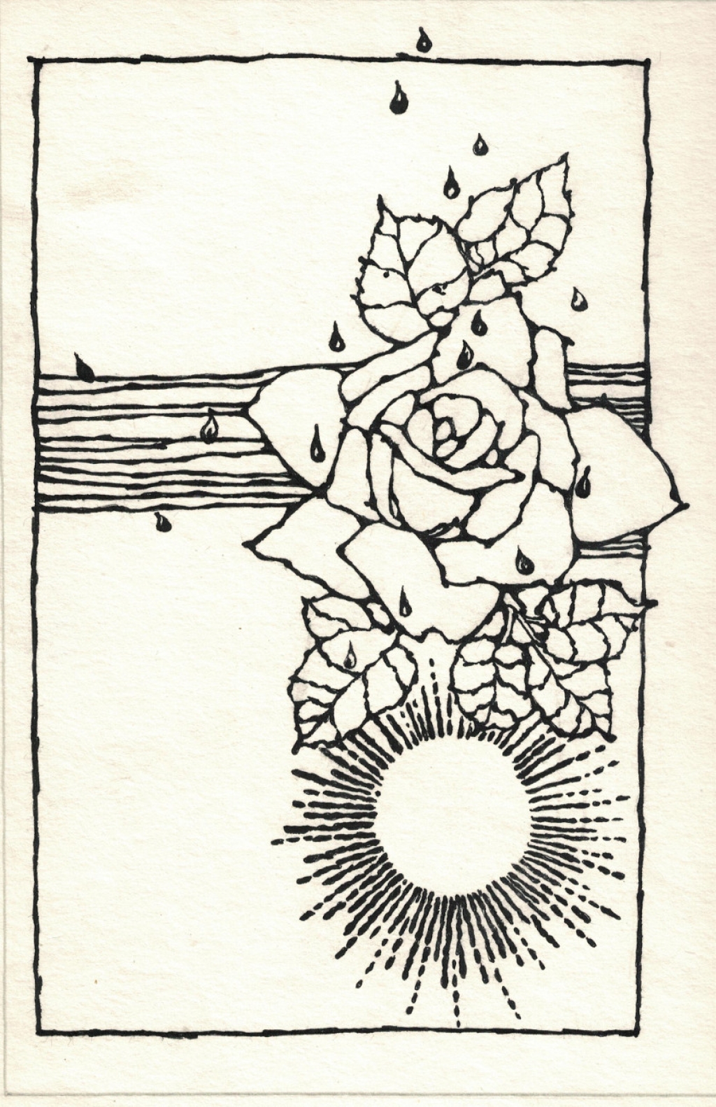 [rysunek, 1992] [Róża]