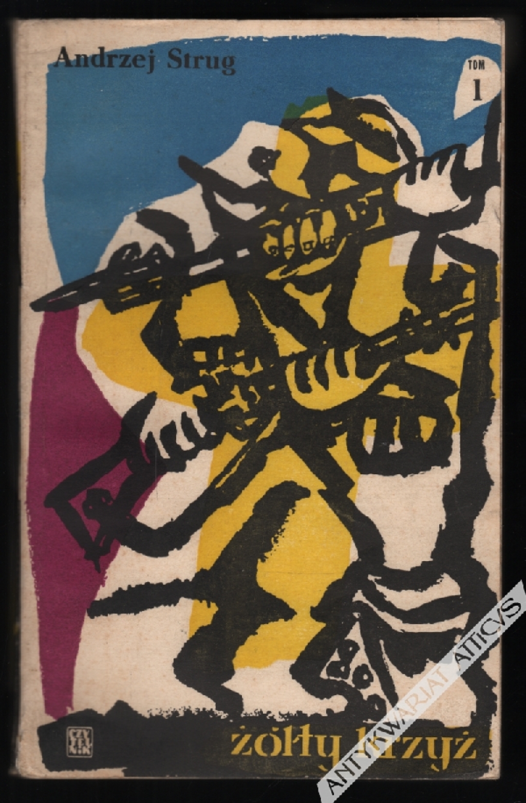 Żółty krzyż, t. I-III [okł. J. Młodożeniec]