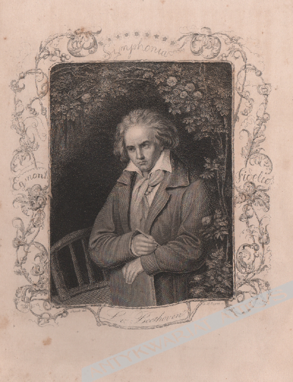 [rycina, ok. 1840] L. v. Beethoven