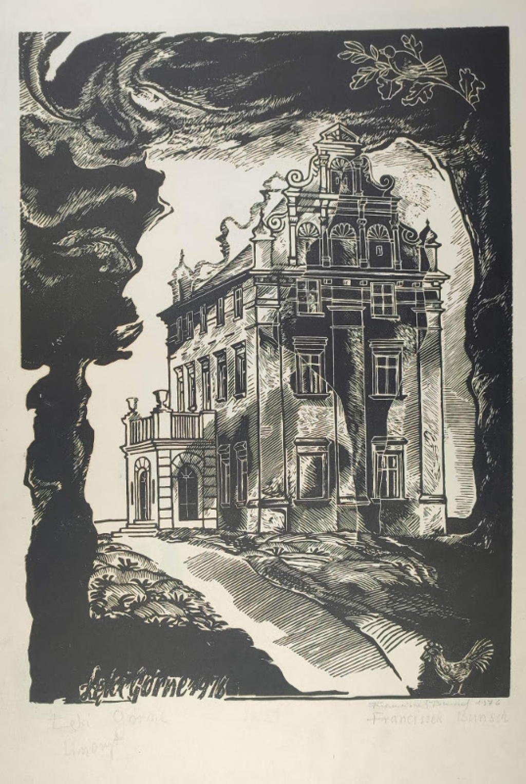 [grafika, 1976] "Łąki Górne"