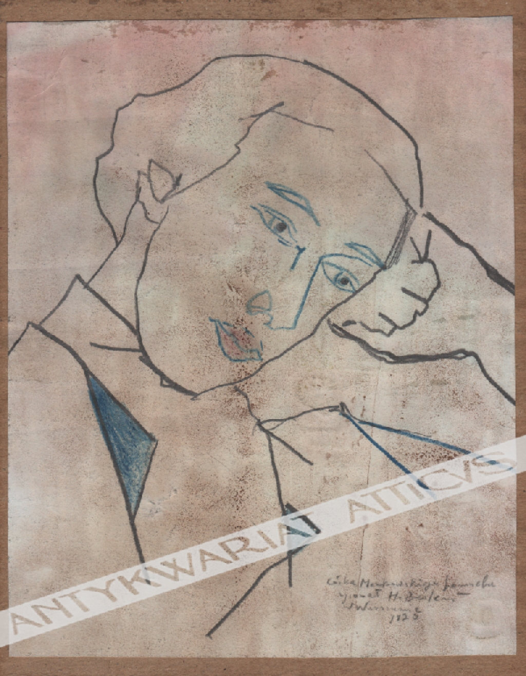 [rysunek, 1920] [portret kobiety]