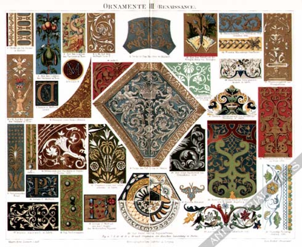 [rycina] Ornamente III (Renaissance) [Ornamenty - renesans]