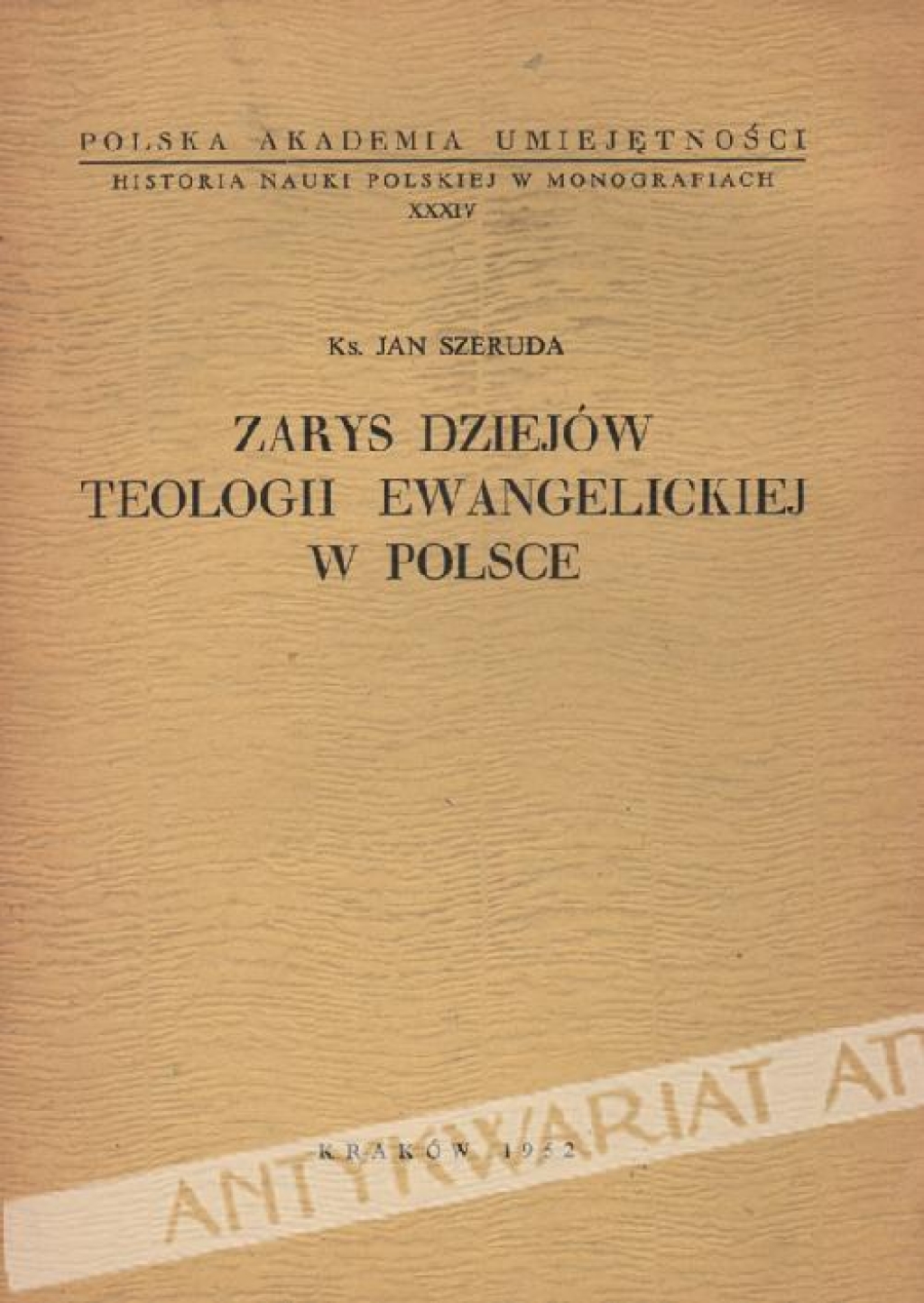 Zarys dziejów teologii ewangelickiej w Polsce