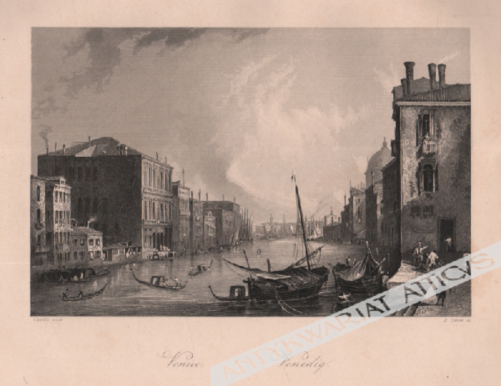 [rycina, ok. 1860] [Widok Wenecji] Venice. Venedig