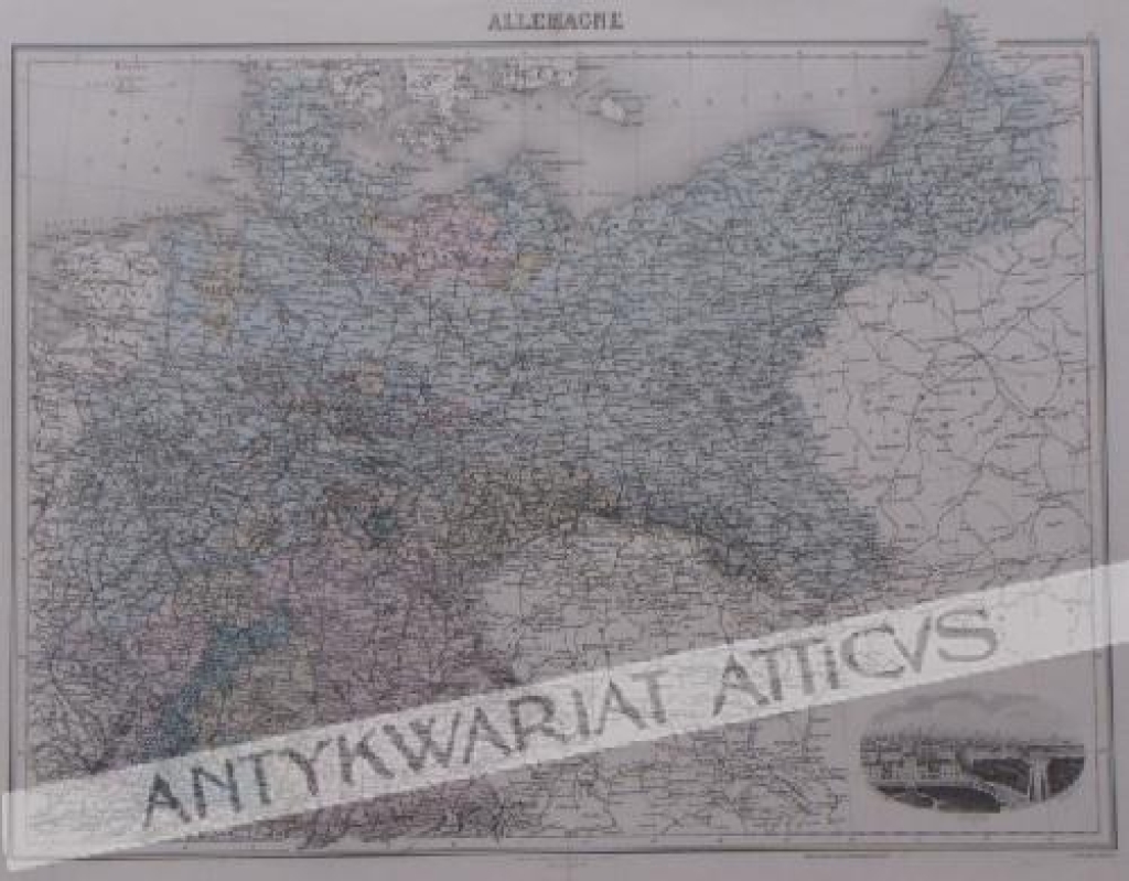 [mapa, 1896, Niemcy] Allemagne