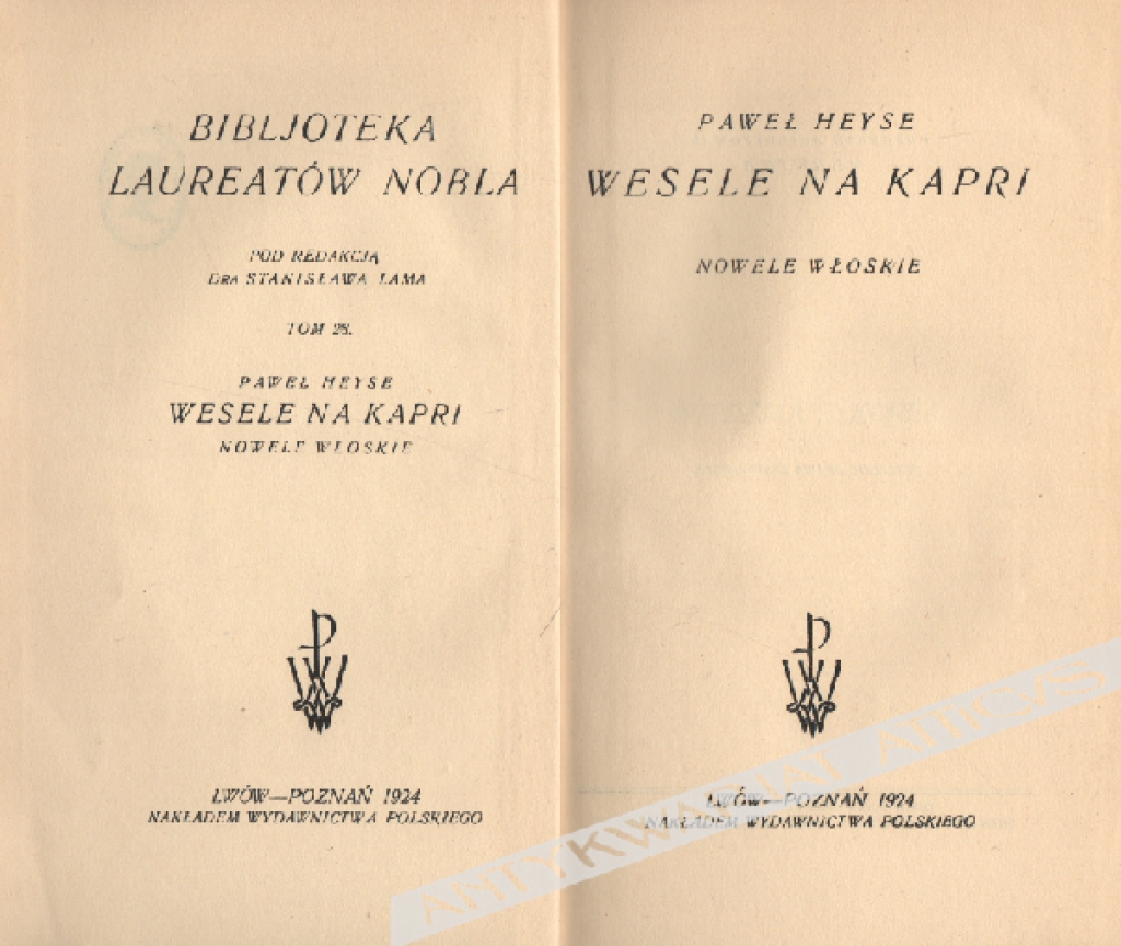 Wesele na Kapri. Nowele włoskie