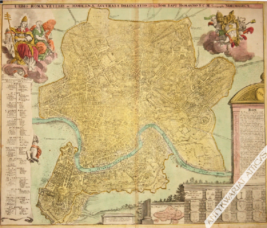 [plan Rzymu, 1730] Urbis Romae veteris ac modernae accurata delineatio