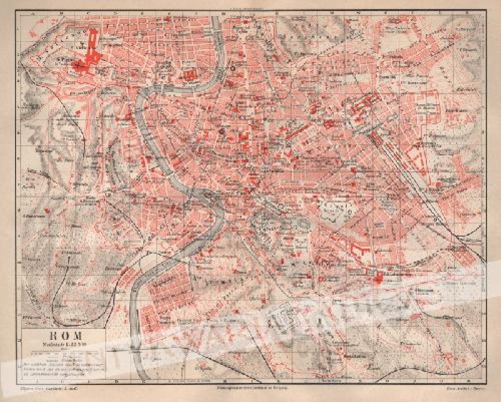 [mapa, 1897] Rom [plan Rzymu]