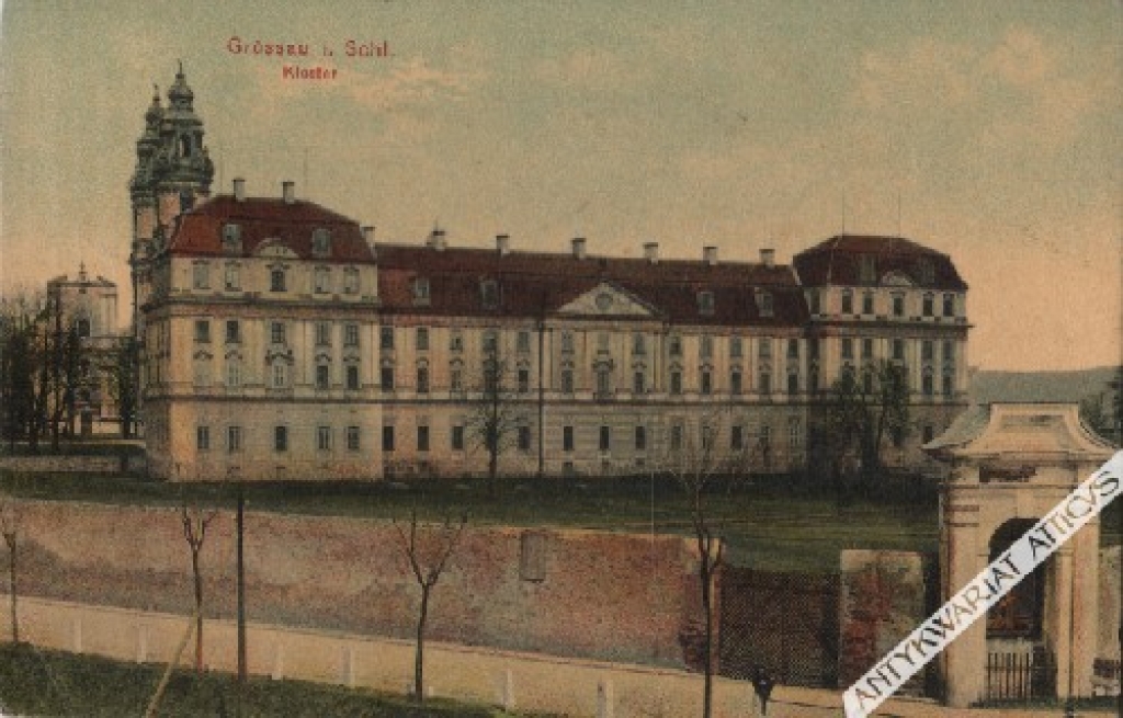 [pocztówka, ok. 1909] Grussau i. Schl.. Kloster [Opactwo cystersów w Krzeszowie na Dolnym Śląsku]