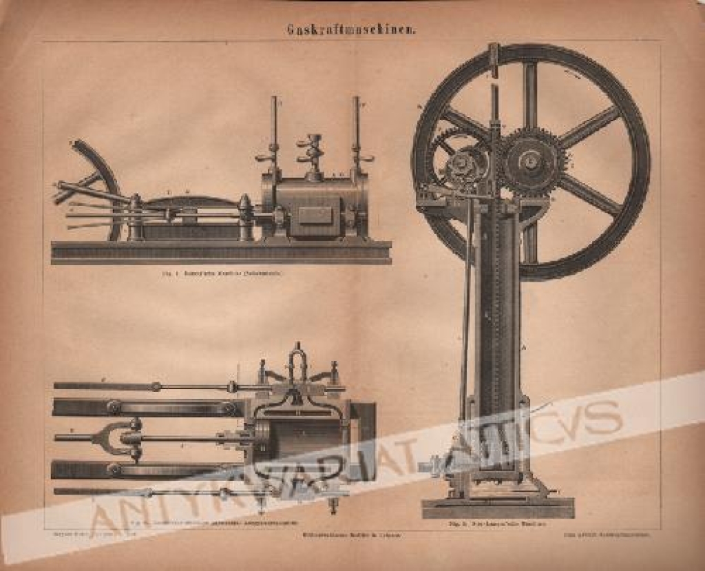 [rycina, 1876] Gaskraftmaschinen