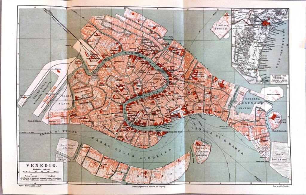 [plan miasta, 1887] Venedig [Wenecja]