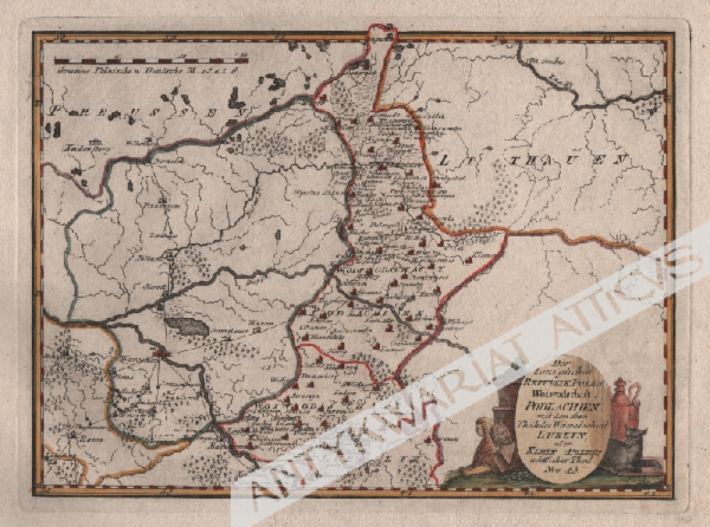 [mapa, Polska, 1789] Der Koniglichen Republik Polen Woiwodschaften Podlachien mit dem obern Theilleder Woiwodschaft Lublin oder Klein Polens nordlicher Theil Nro 43
