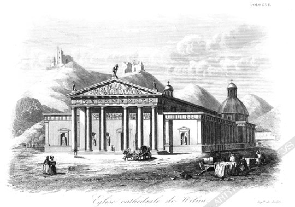 [rycina, ok. 1838] Eglise cathedrale de Wilna [Katedra w Wilnie]