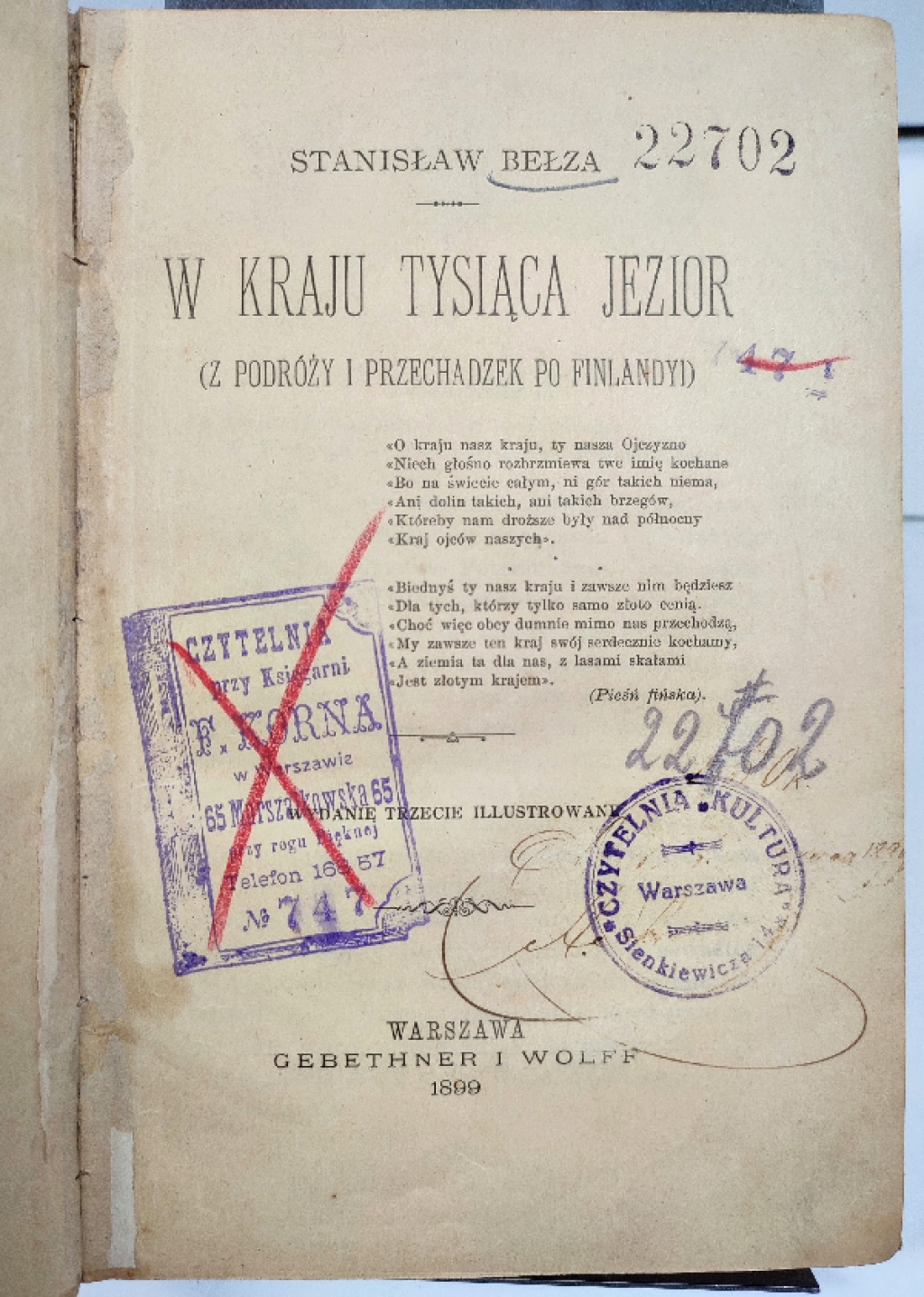 W kraju tysiąca jezior (Z podróży i przechadzek po Finlandii)