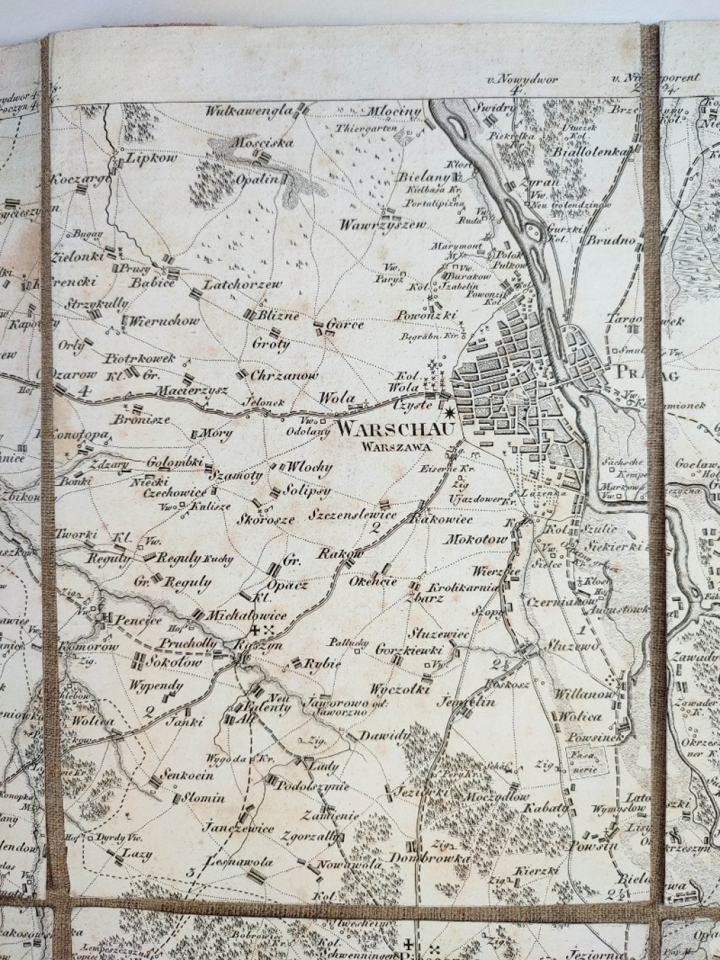 [mapa, Warszawa, część południowa Mazowsza, 1802/1803] Ancienne N°3 Pologne, DIII