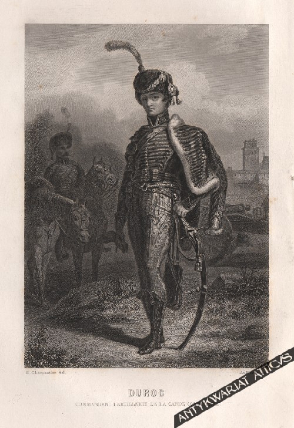 [rycina, ok. 1840] Duroc. Commandant l'artillerie de la consulaire  [marszałek Geraud Duroc]