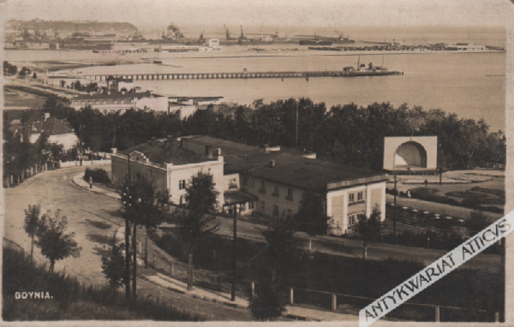 [fotografia na papierze pocztówkowym, lata 1930-te] Gdynia