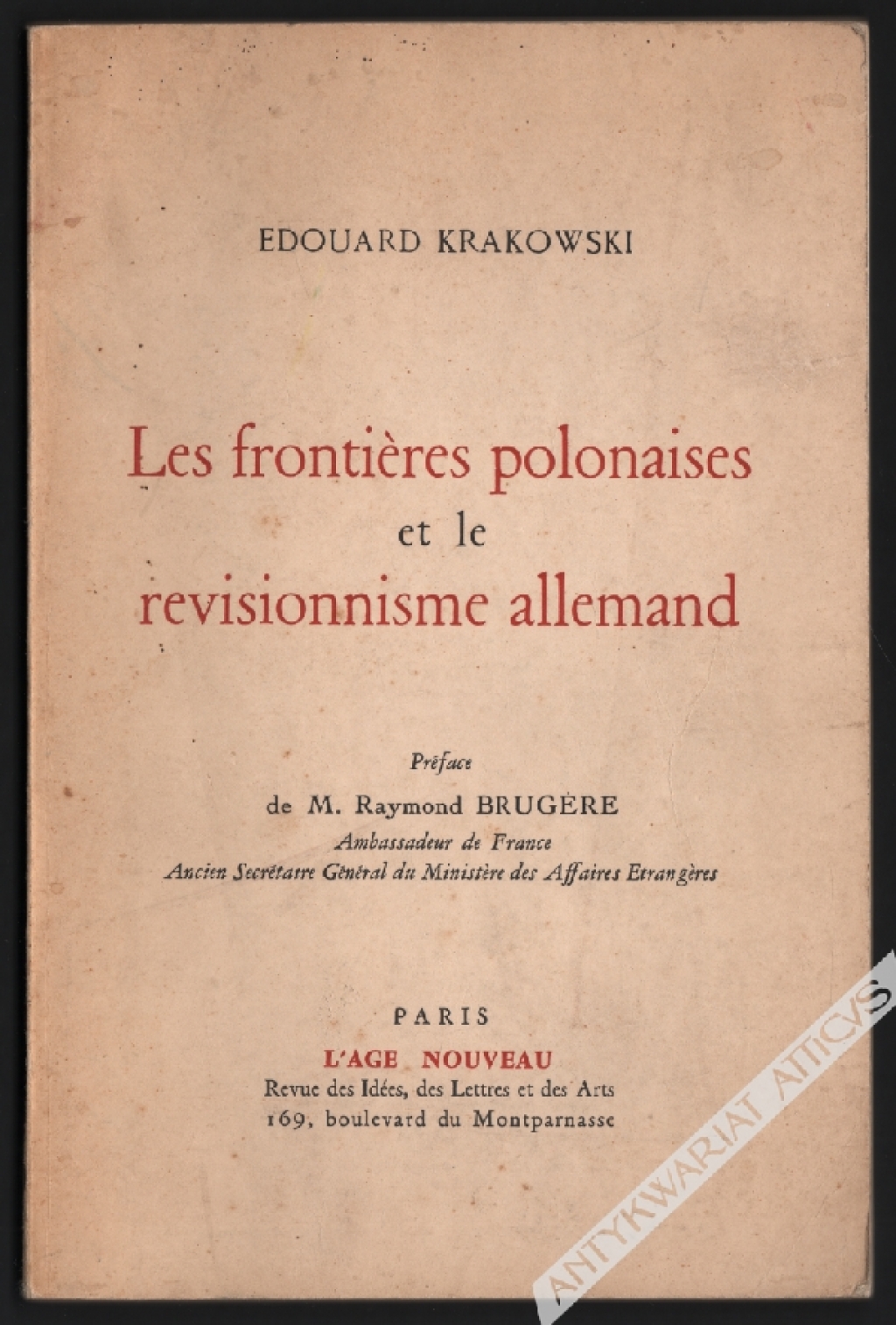 Les frontieres polonaises et le revisionnisme allemand