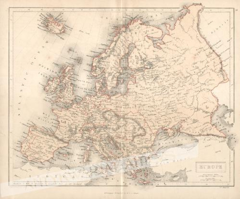 [mapa Europy, II poł. XIX w.] Europe