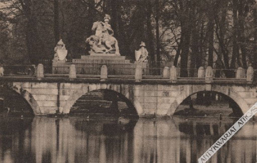 [pocztówka, 1933] Pomnik króla Jana III w Warszawie (Łazienki)